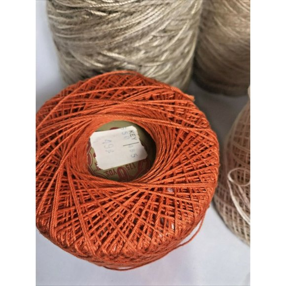 Vintage J.&P. Coats Knit Cro-Sheen Cotton And Random Wool Leftover Yarn - Picture 3 of 12